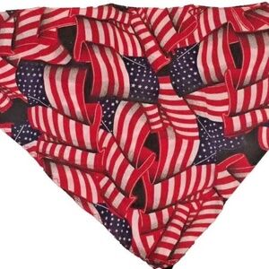 X's 20 Pet Vo-toys Doggiduds Americana Patriotic Bandanna American Flag 30 inch
